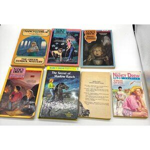 Book NANCY DREW Lot of 7 Mixed year Editions Carolyn Keene